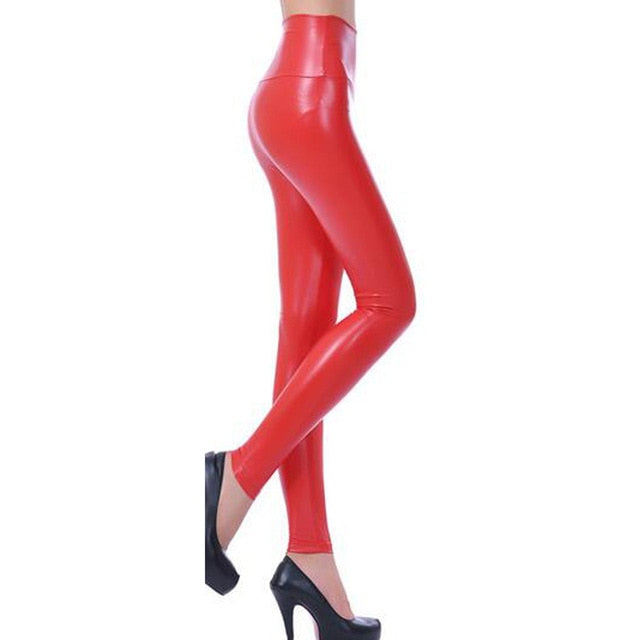 women leggings faux leather h