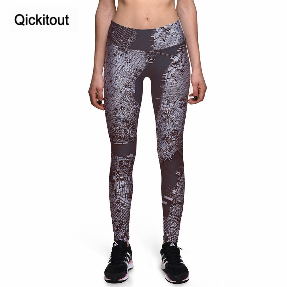 Qickitout Leggings Stretch Pants